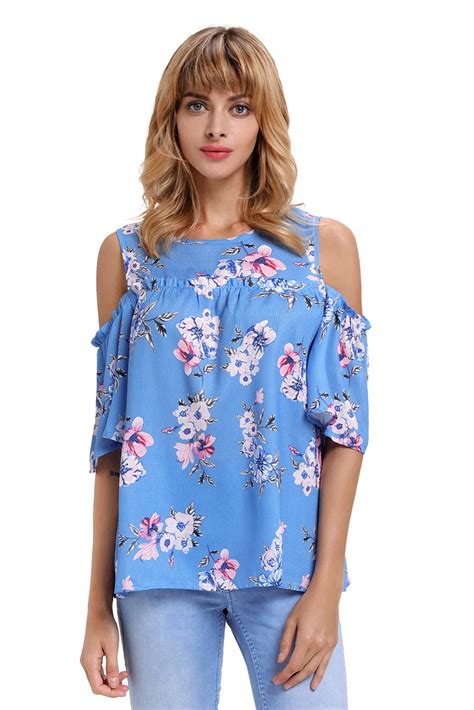 prada blue flower blouse|prada nylon cold shoulder top.